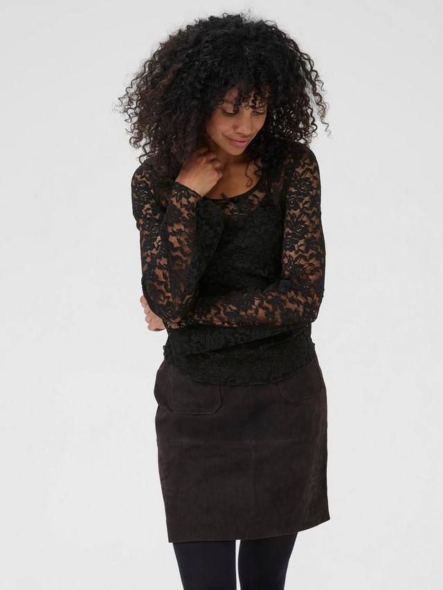 Футболка KAmerlan Regular Fit с длинными рукавами и цветочным кружевом KAFFE, Black
Футболка KAmerlan Regular Fit с длинными рукавами и цветочным кружевом KAFFE, Black