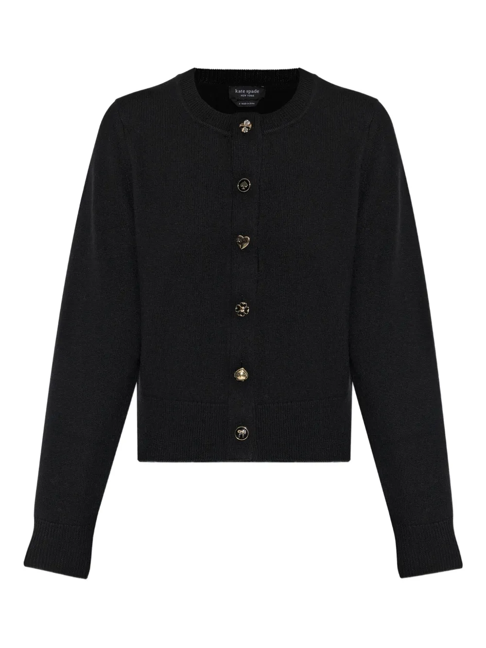 Кардиган с декорированными пуговицами Kate Spade, черный
Кардиган с декорированными пуговицами Kate Spade, черный
