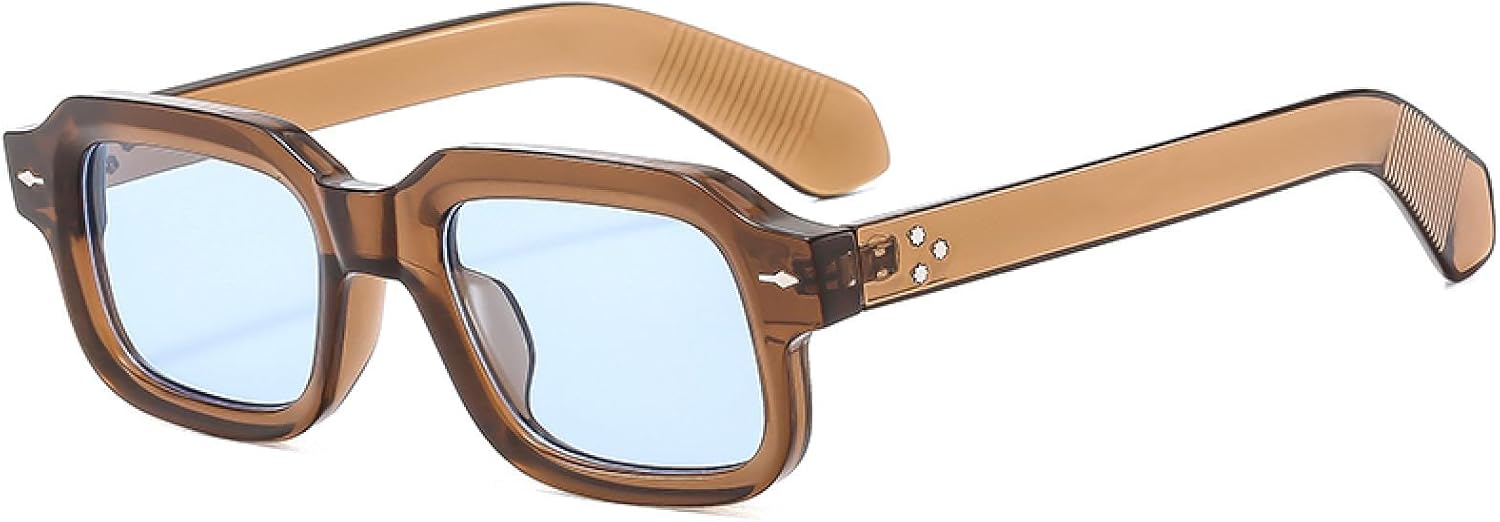 Солнцезащитные очки в стиле ретро, квадратные, унисекс, для женщин и мужчин, с защитой от УФ-излучения UV400, заклепками, прозрачными линзами цвета океана, модные солнцезащитные очки для походов WNCKSQ, C4
Солнцезащитные очки в стиле ретро, квадратные, унисекс, для женщин и мужчин, с защитой от УФ-излучения UV400, заклепками, прозрачными линзами цвета океана, модные солнцезащитные очки для походов WNCKSQ, C4