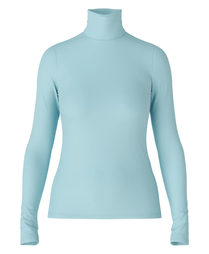 Синий свитер с высоким воротником Marc Cain, синий
Синий свитер с высоким воротником Marc Cain, синий