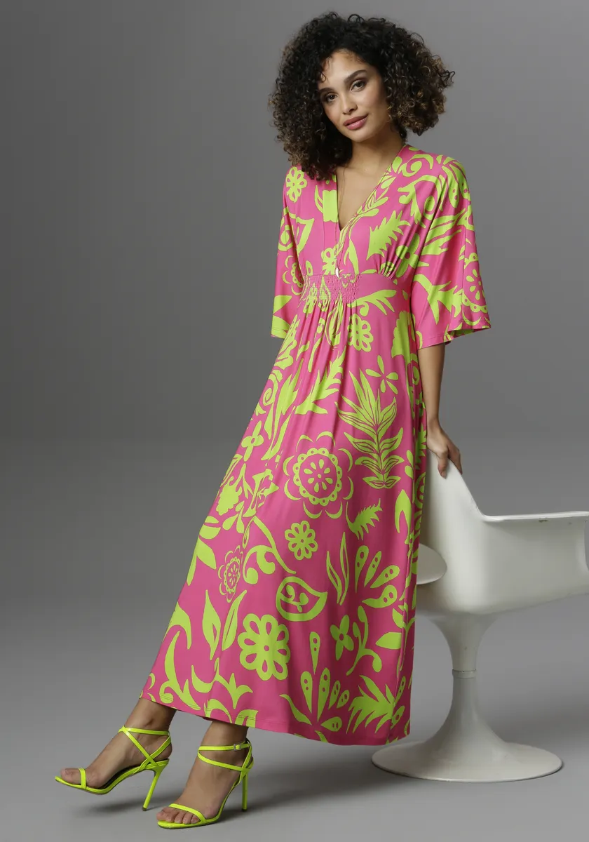 Платье макси Aniston SELECTED с широкими рукавами длиной 3/4, зеленый
Платье макси Aniston SELECTED с широкими рукавами длиной 3/4, зеленый