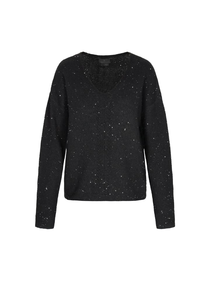Женский свитер черного цвета DreiMaster
Женский свитер черного цвета DreiMaster