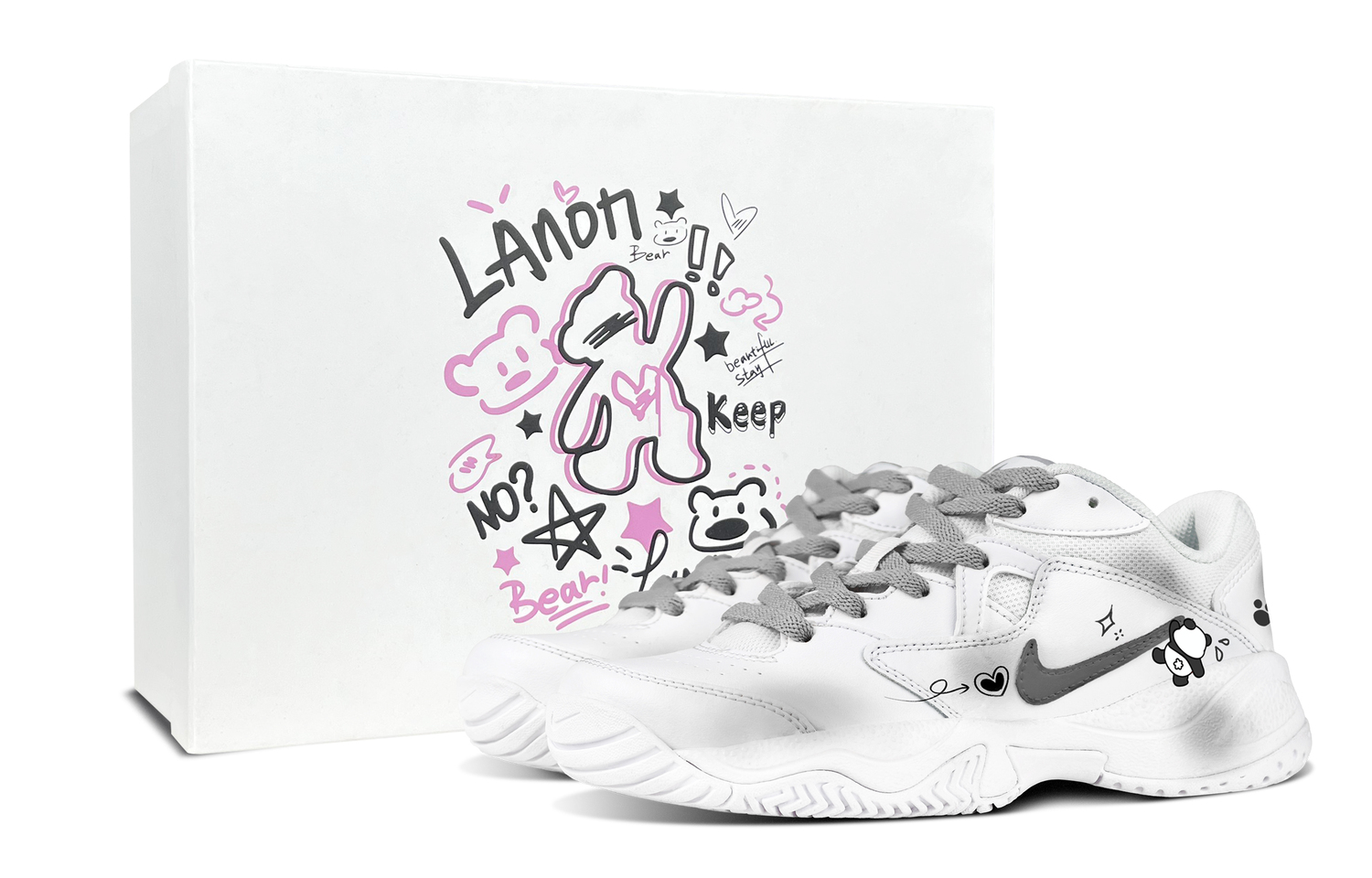 Nike Кроссовки Court Lite 2 Climbing Bear Special Box Abrasion Resistant Low top Tennis Shoes Women's Gray White
Nike Кроссовки Court Lite 2 Climbing Bear Special Box Abrasion Resistant Low top Tennis Shoes Women's Gray White