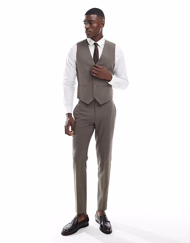 Узкие брюки в цвете «норка» коричневого цвета Asos Design
Узкие брюки в цвете «норка» коричневого цвета Asos Design