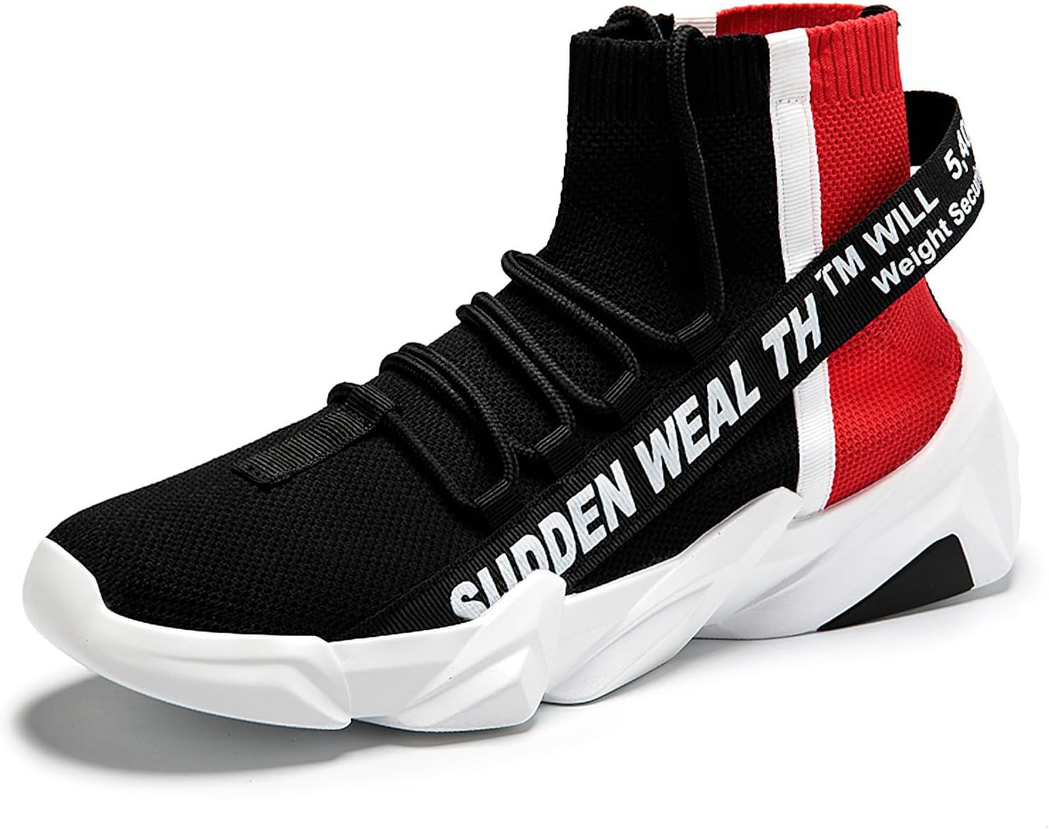 Мужские высокие кроссовки Exusiai Mens, мягкие и дышащие, для бега, ходьбы и спорта, дышащая теннисная обувь, черный
Мужские высокие кроссовки Exusiai Mens, мягкие и дышащие, для бега, ходьбы и спорта, дышащая теннисная обувь, черный