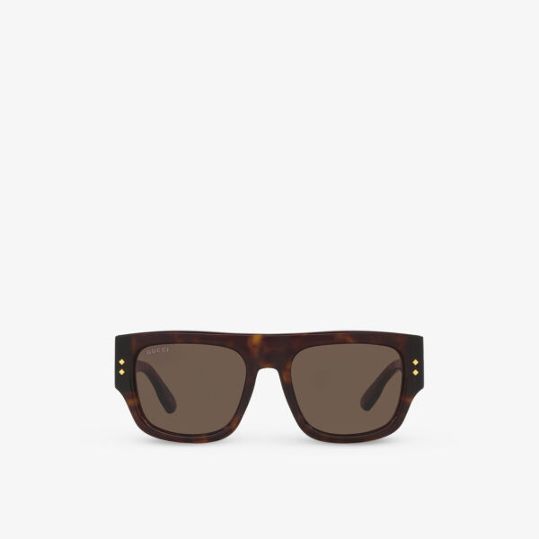 GC002018 GG1262S солнцезащитные очки из ацетата в прямоугольной оправе Gucci, коричневый
GC002018 GG1262S солнцезащитные очки из ацетата в прямоугольной оправе Gucci, коричневый