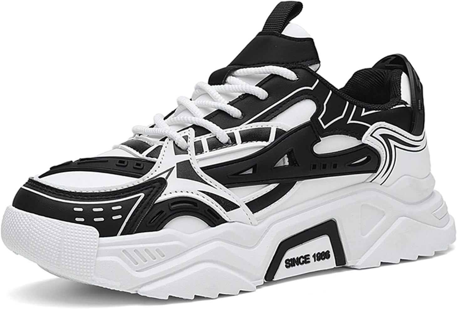 Мужские кожаные кроссовки с круглым носком, шнуровкой, осенне-зимние, с толстой подошвой, амортизацией, легкие, высокие, модные спортивные, подходят для ходьбы, бега и работы Igzbibg, черный
Мужские кожаные кроссовки с круглым носком, шнуровкой, осенне-зимние, с толстой подошвой, амортизацией, легкие, высокие, модные спортивные, подходят для ходьбы, бега и работы Igzbibg, черный