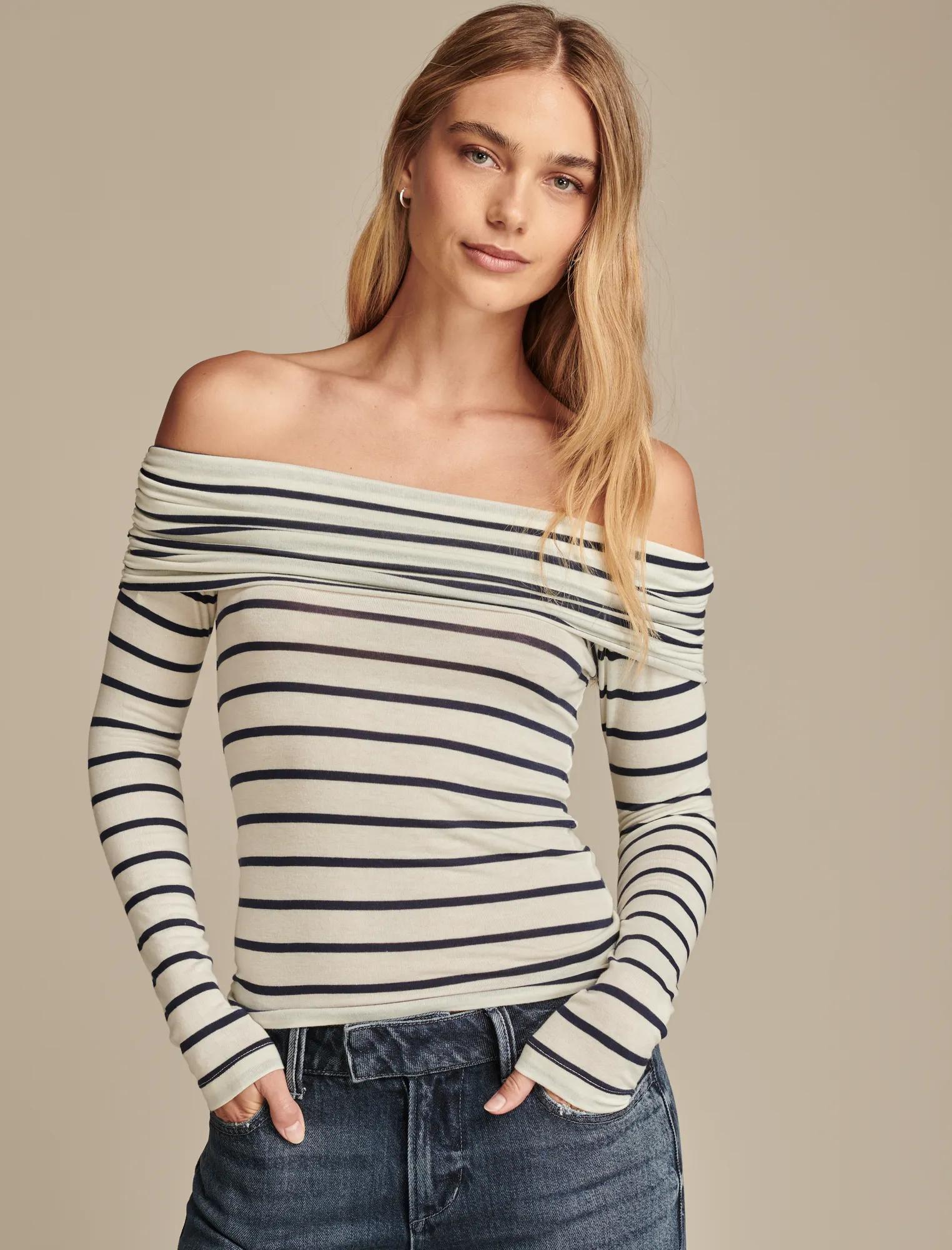 Женский топ Lucky Brand в полоску с открытыми плечами Lucky Brand, Multi
Женский топ Lucky Brand в полоску с открытыми плечами Lucky Brand, Multi