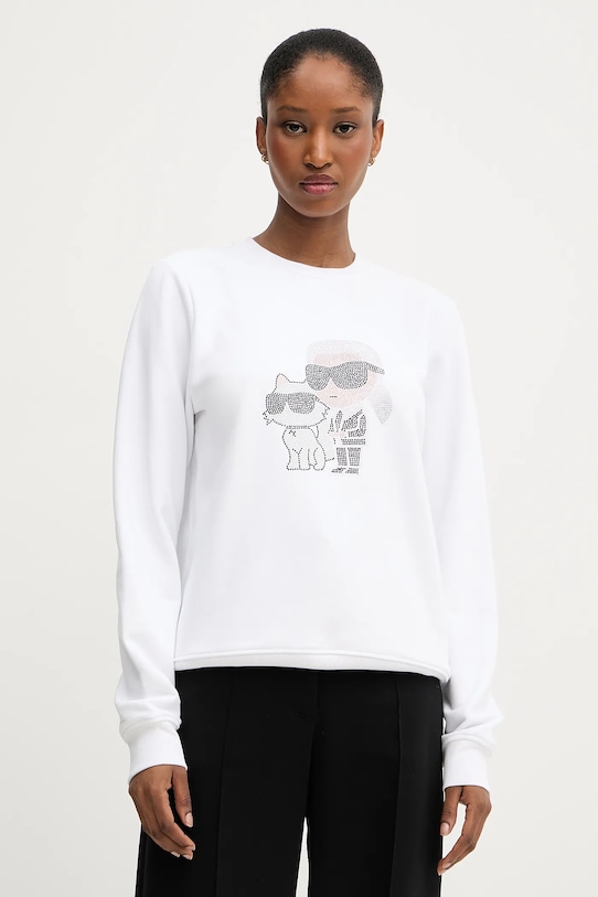 Толстовка Karl Lagerfeld, белый 
Толстовка Karl Lagerfeld, белый