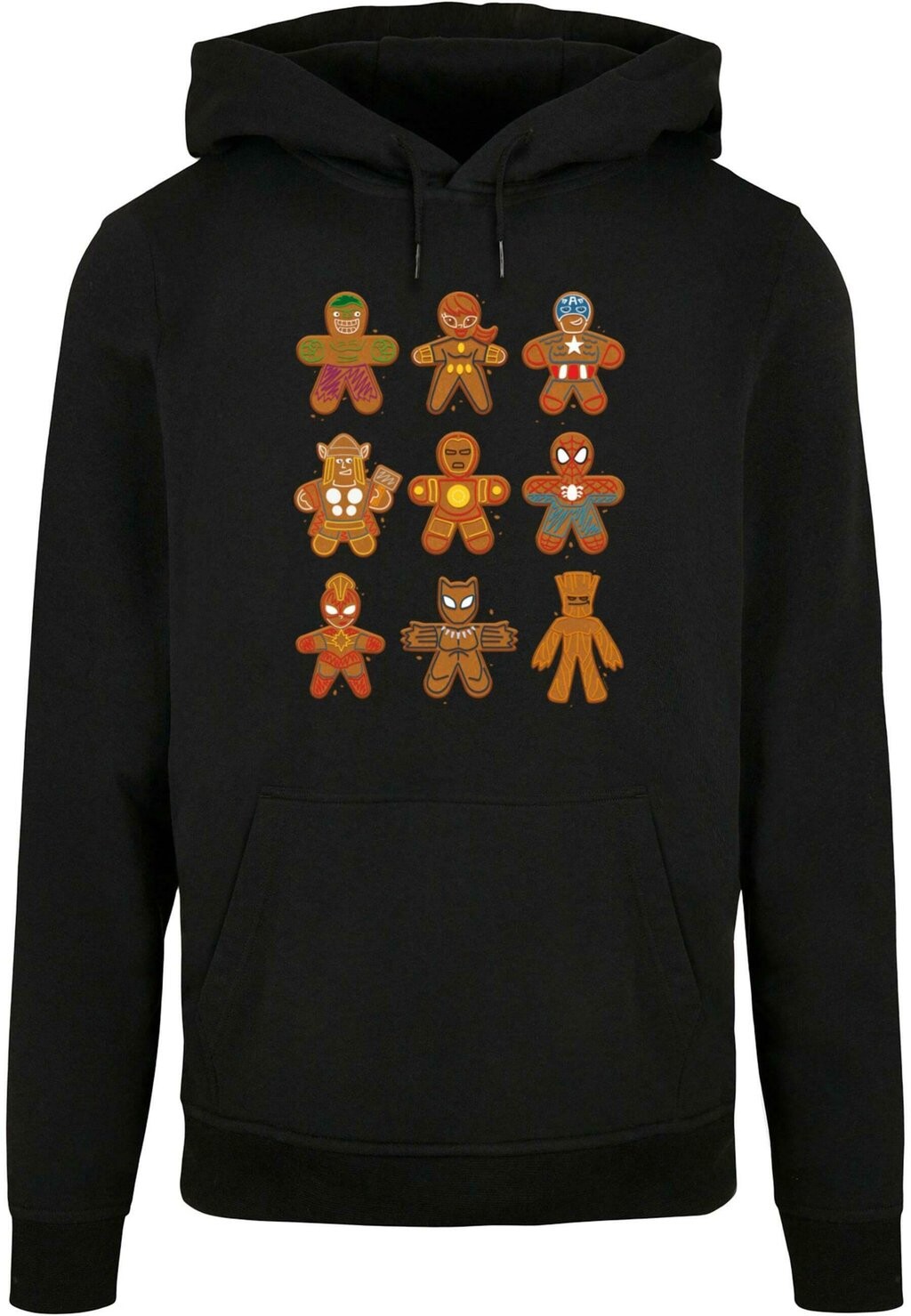 Толстовка с капюшоном MARVEL UNIVERSE CHRISTMAS GINGERBREAD AVENGERS ABSOLUTE CULT, черный
Толстовка с капюшоном MARVEL UNIVERSE CHRISTMAS GINGERBREAD AVENGERS ABSOLUTE CULT, черный