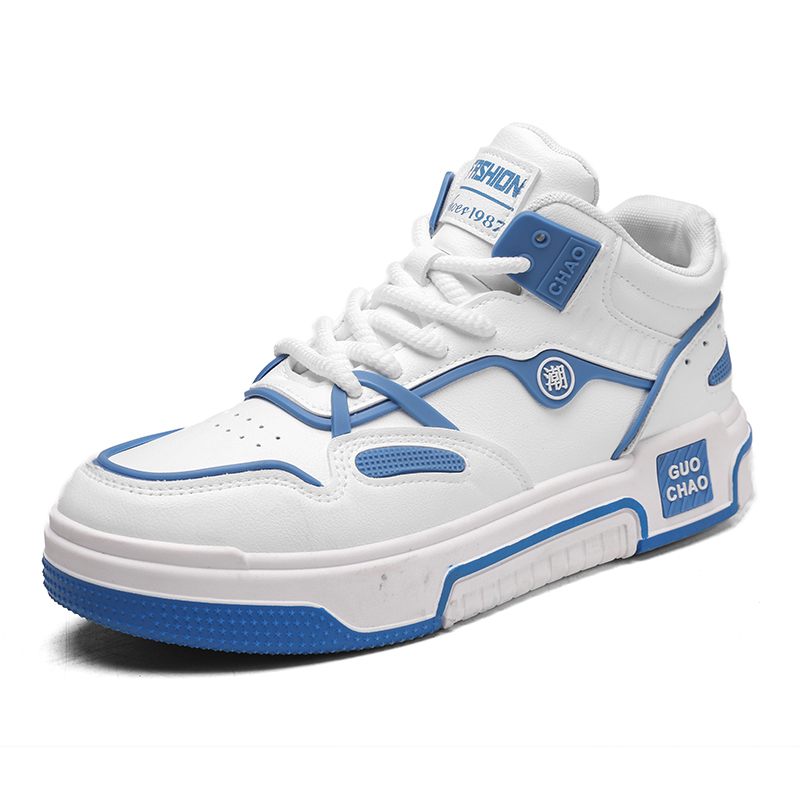 Мужские повседневные туфли средней высоты с амортизацией, противоскользящие, износостойкие, поддерживающие и балансирующие Boogie Bear, White Blue
Мужские повседневные туфли средней высоты с амортизацией, противоскользящие, износостойкие, поддерживающие и балансирующие Boogie Bear, White Blue