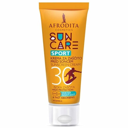 Солнцезащитный крем, 90 мл Afrodita, Sun Care Sport SPF30 
Солнцезащитный крем, 90 мл Afrodita, Sun Care Sport SPF30