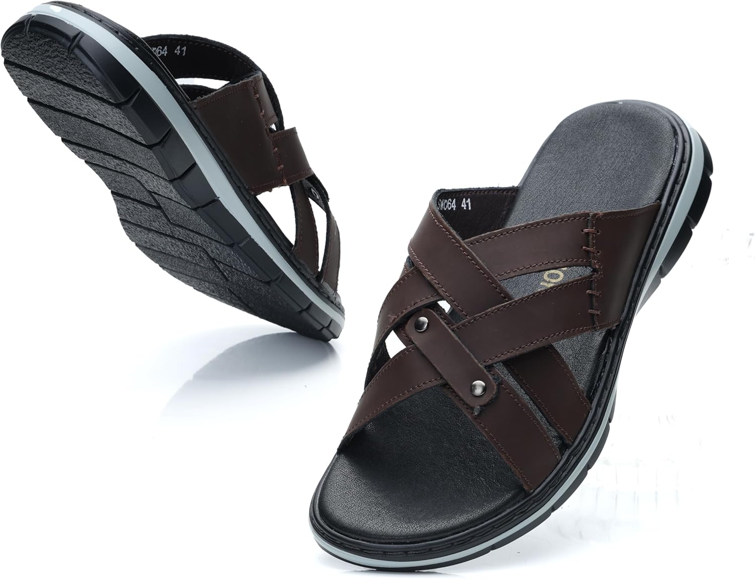 Мужские слайд-сандалии MGGMOKAY, кожаные сандалии для мужчин, удобные легкие летние повседневные пляжные шлепанцы, коричневый
Мужские слайд-сандалии MGGMOKAY, кожаные сандалии для мужчин, удобные легкие летние повседневные пляжные шлепанцы, коричневый