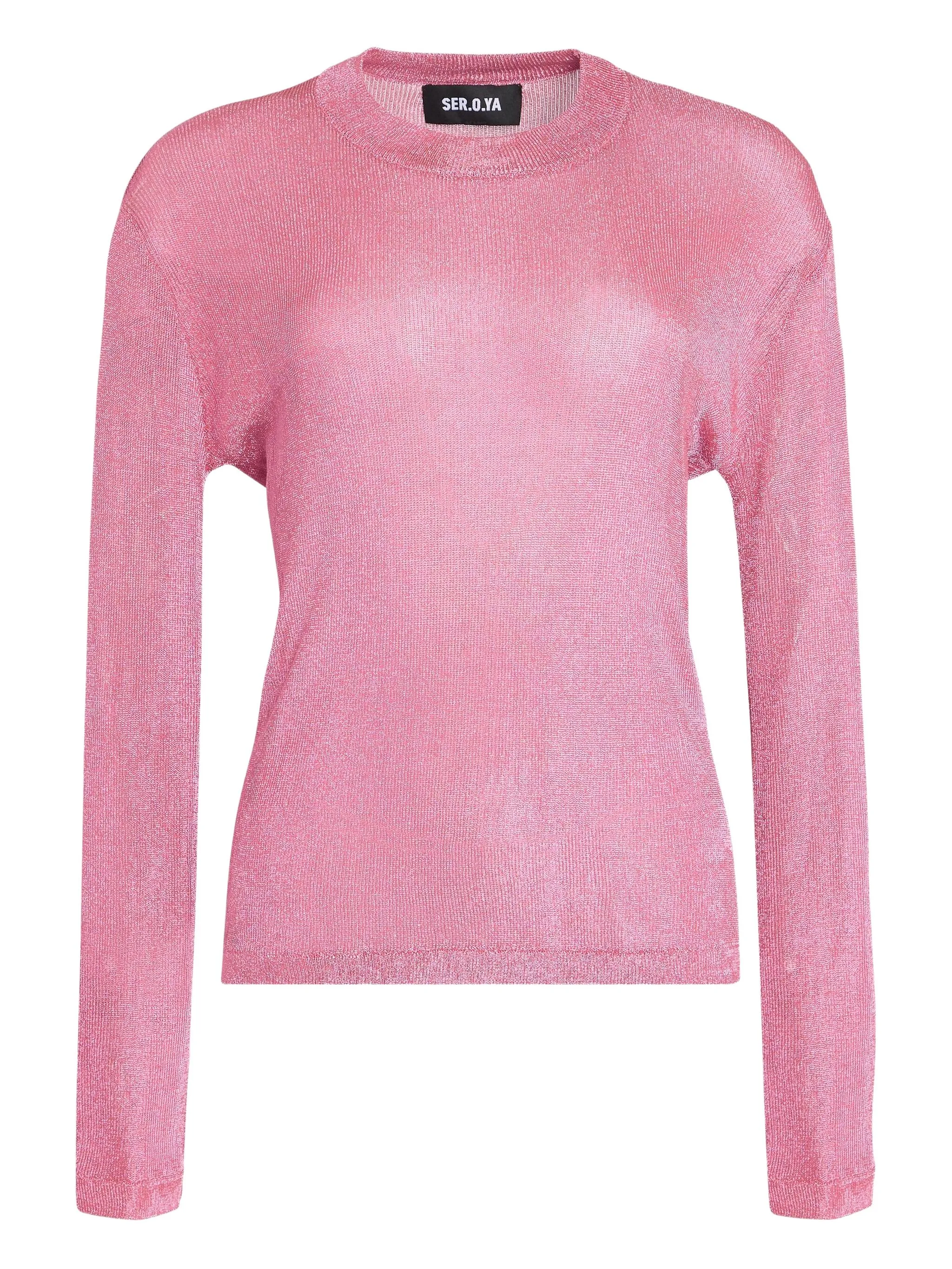 Топ Hana тонкой вязки с эффектом металлик Seroya, розовый
Топ Hana тонкой вязки с эффектом металлик Seroya, розовый