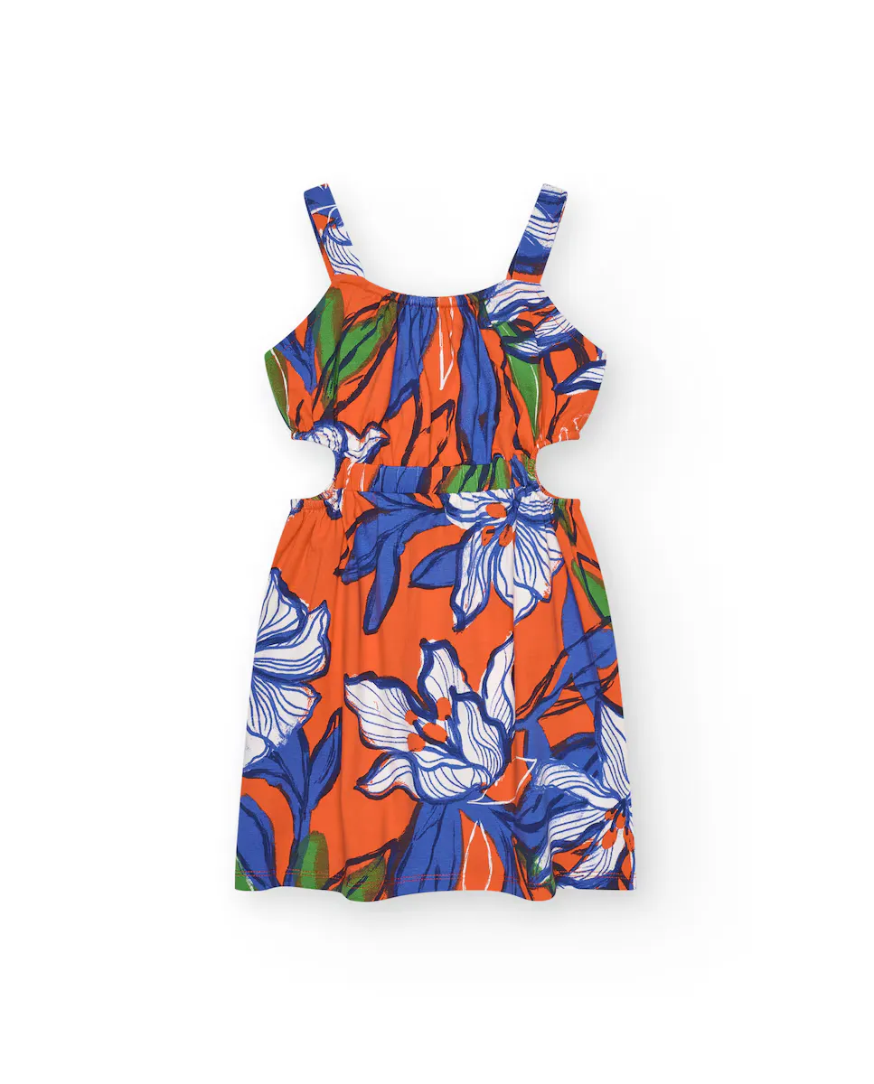 Платье из аута на бретелях и с цветочным принтом Tuc tuc, оранжевый
Платье из аута на бретелях и с цветочным принтом Tuc tuc, оранжевый