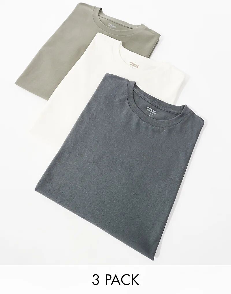 Упаковка из 3 футболок оверсайз разных цветов ASOS DESIGN
Упаковка из 3 футболок оверсайз разных цветов ASOS DESIGN