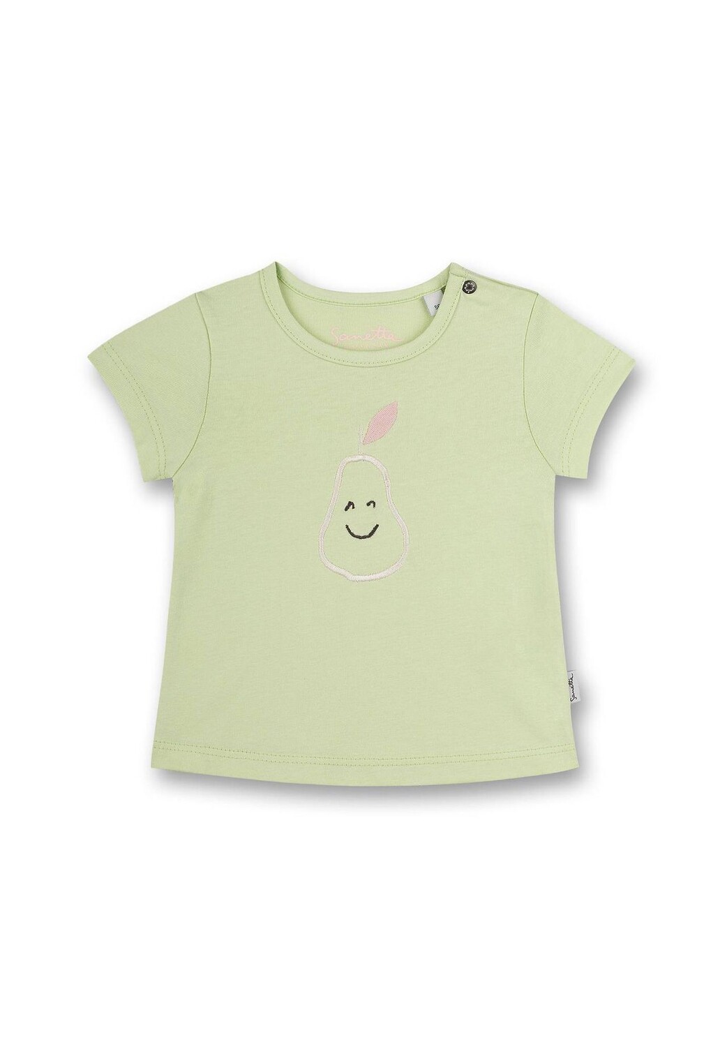 Футболка для девочки - детская, короткий рукав, круглый вырез, кнопка, принт Sanetta, зеленый
Футболка для девочки - детская, короткий рукав, круглый вырез, кнопка, принт Sanetta, зеленый