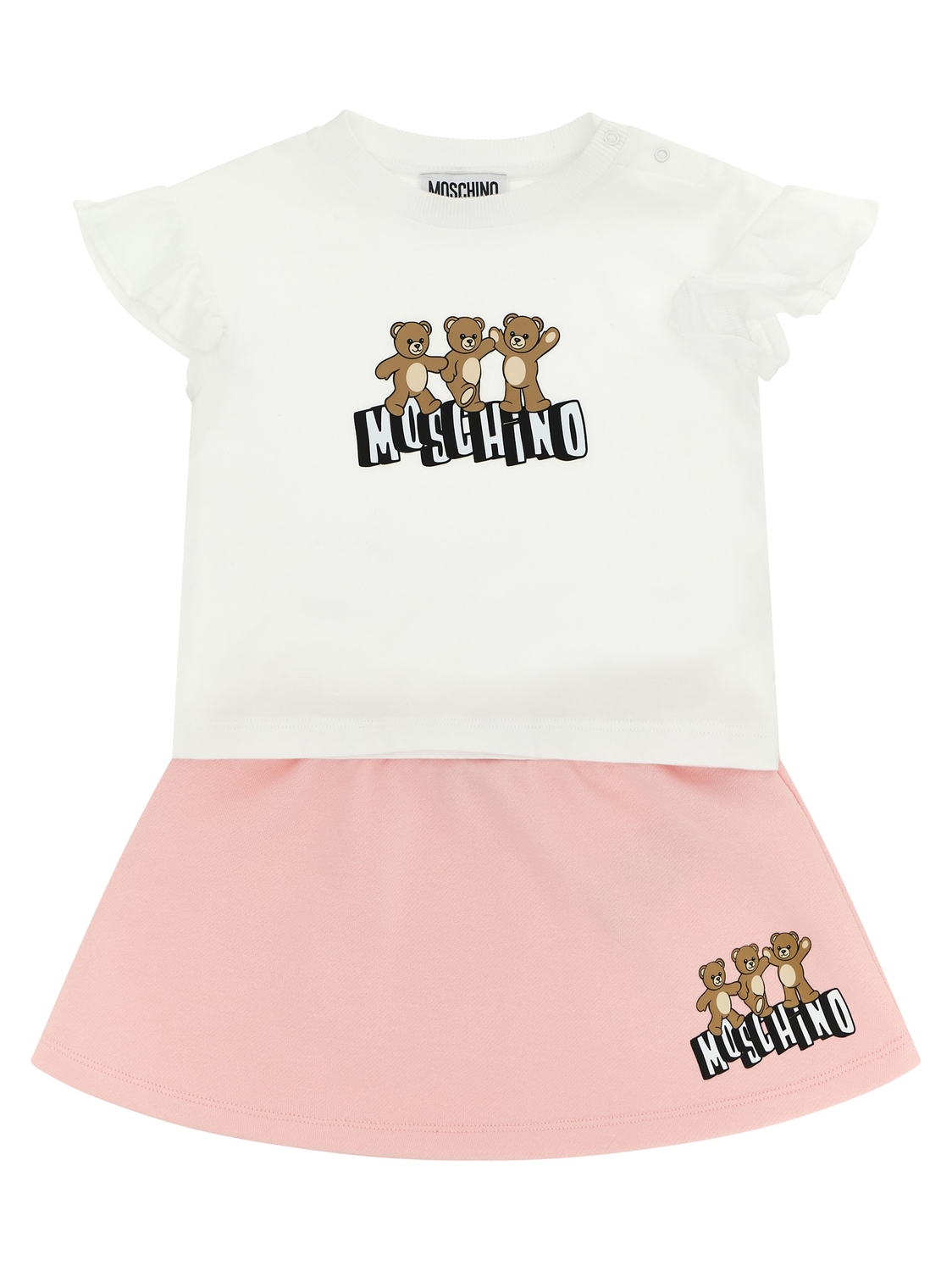 Комплект: футболка «Moschino Teddy Bear» и юбка MOSCHINO BABY, мультиколор
Комплект: футболка «Moschino Teddy Bear» и юбка MOSCHINO BABY, мультиколор