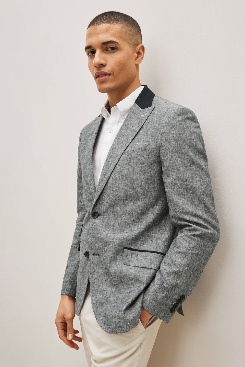 Блейзер из смесового льна Next, синий
Блейзер из смесового льна Next, синий