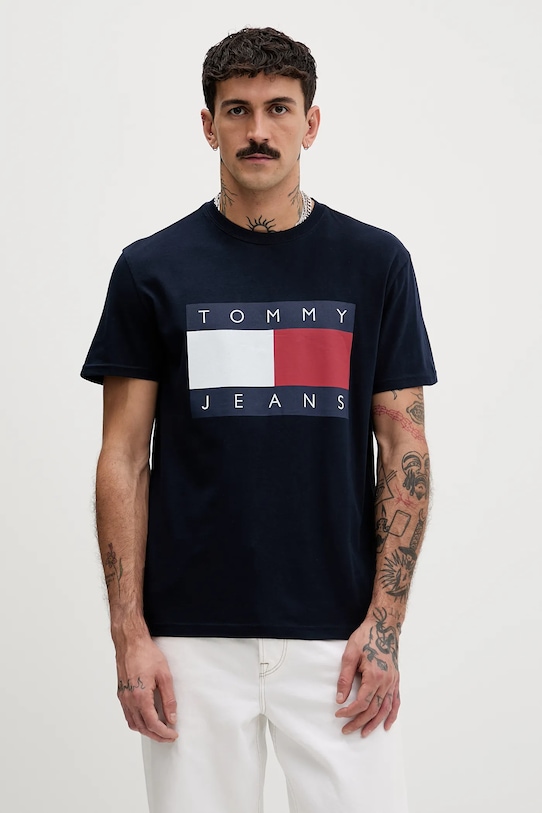 Хлопковая футболка Tommy Jeans, темно-синий
Хлопковая футболка Tommy Jeans, темно-синий