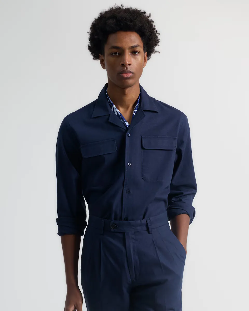 Мужская гавайская рубашка эффект льна regular fit PuroEgo, темно-синий
Мужская гавайская рубашка эффект льна regular fit PuroEgo, темно-синий