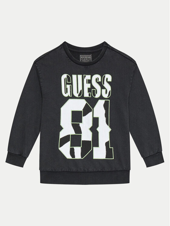 Толстовка обычного кроя Guess, черный 
Толстовка обычного кроя Guess, черный