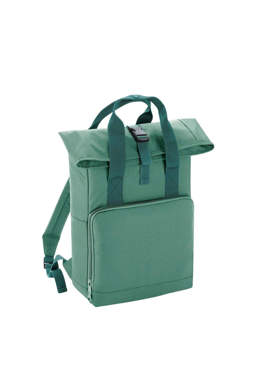 Рюкзак Roll Top с двойной ручкой Bagbase, зеленый 
Рюкзак Roll Top с двойной ручкой Bagbase, зеленый