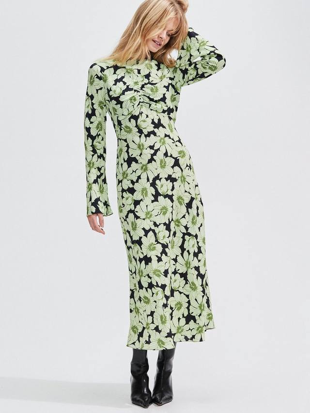 Платье с цветочным рифленым рукавом Ro&Zo, зеленый/разноцветный
Платье с цветочным рифленым рукавом Ro&Zo, зеленый/разноцветный