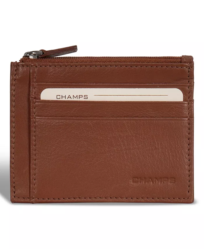 Мужской кожаный картхолдер с молнией Onyx Collection CHAMPS, коричневый
Мужской кожаный картхолдер с молнией Onyx Collection CHAMPS, коричневый