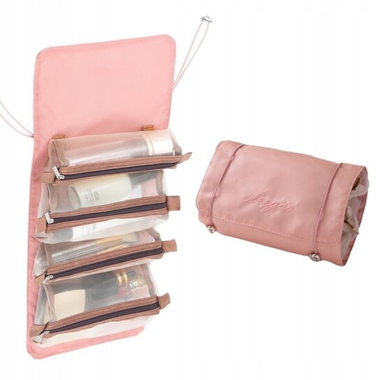 Складная дорожная косметичка, подвесная, XL, Inna marka, розовый
Складная дорожная косметичка, подвесная, XL, Inna marka, розовый