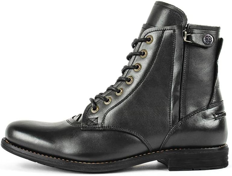 Мужские оксфорды XBTEVUDAK с шнуровкой, боковой молнией, круглым носком, низким каблуком, кожаные ботинки, военная форма, кавалерийские ботинки, туристические ботинки, черный
Мужские оксфорды XBTEVUDAK с шнуровкой, боковой молнией, круглым носком, низким каблуком, кожаные ботинки, военная форма, кавалерийские ботинки, туристические ботинки, черный