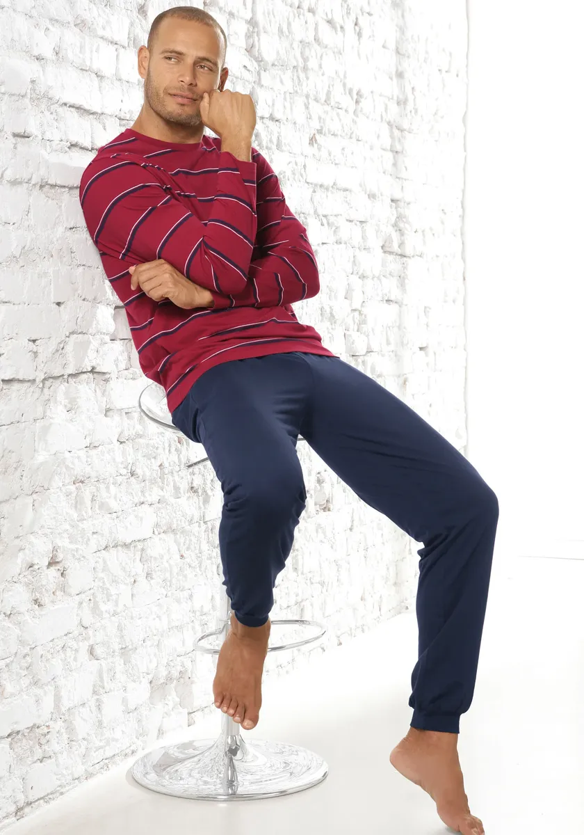 Пижама H.I.S (2 шт., 1 шт.), с полосками, окрашенными в пряжу, синий
Пижама H.I.S (2 шт., 1 шт.), с полосками, окрашенными в пряжу, синий