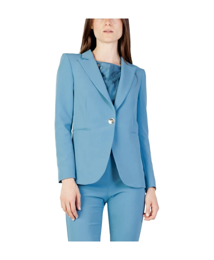 Бирюзовый полиэстеровый блейзер для женщин Rinascimento, синий
Бирюзовый полиэстеровый блейзер для женщин Rinascimento, синий