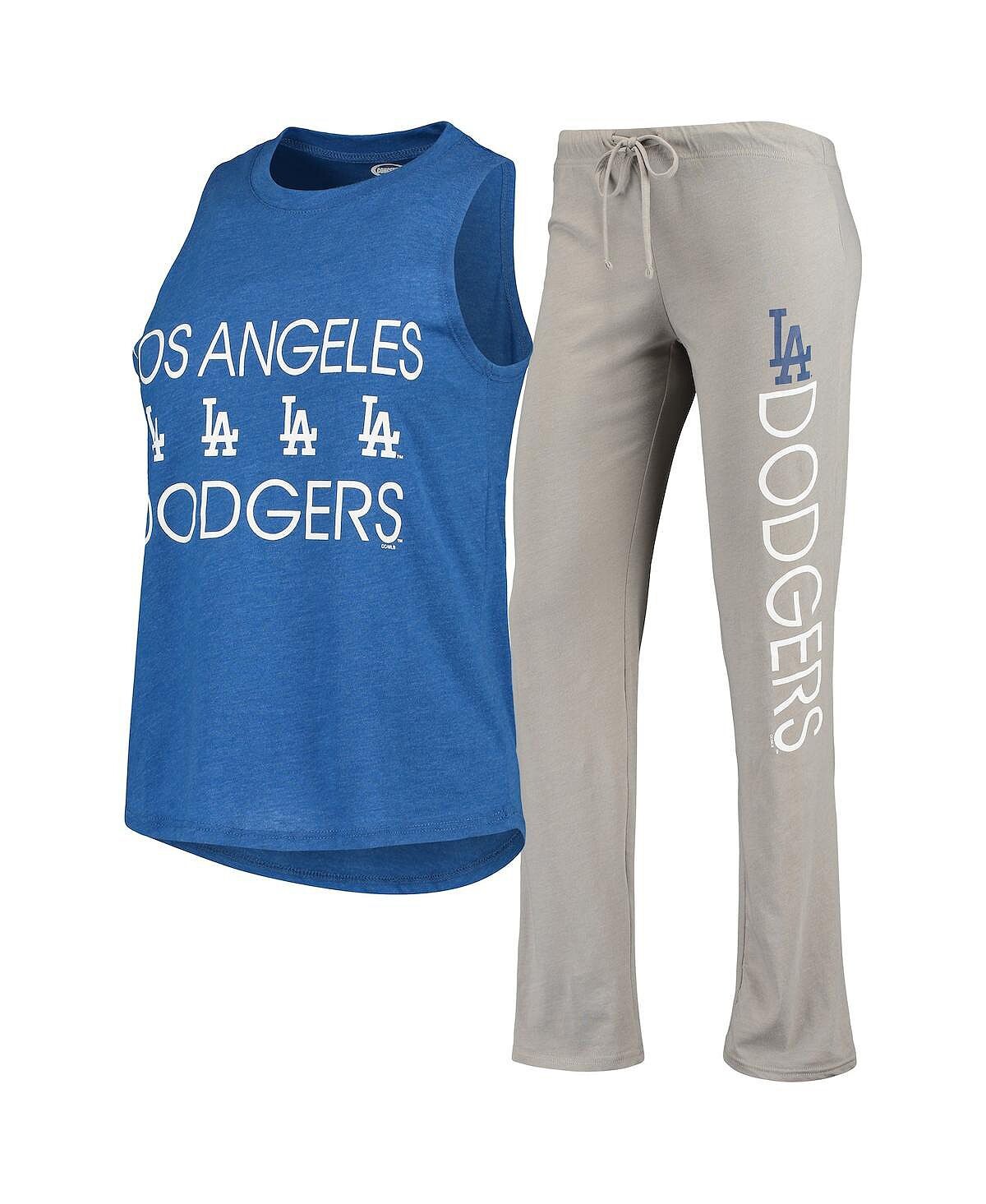 Женский серый, королевский комплект для сна с майкой и брюками Los Angeles Dodgers Meter Muscle Concepts Sport
Женский серый, королевский комплект для сна с майкой и брюками Los Angeles Dodgers Meter Muscle Concepts Sport
