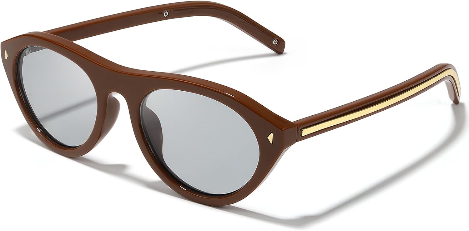 Женские солнцезащитные очки «кошачий глаз» в модной ретро-оправе с защитой от УФ-излучения UV400, идеально подходящие для путешествий на открытом воздухе и повседневного ношения KISVIBE, 11-brown/Grey
Женские солнцезащитные очки «кошачий глаз» в модной ретро-оправе с защитой от УФ-излучения UV400, идеально подходящие для путешествий на открытом воздухе и повседневного ношения KISVIBE, 11-brown/Grey