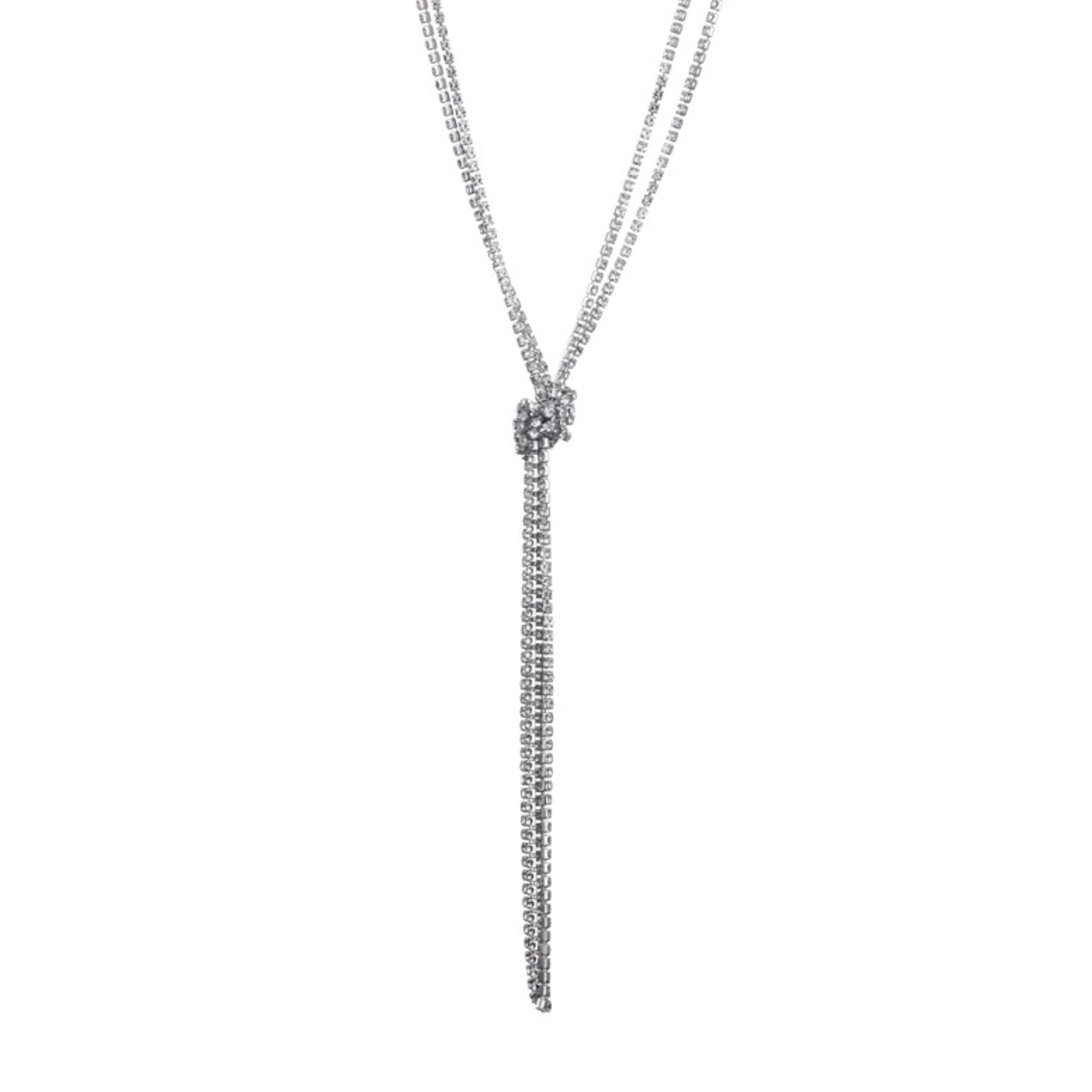Теннисный лариат Silver Crystal 32 дюйма с узлом Adornia, золотой
Теннисный лариат Silver Crystal 32 дюйма с узлом Adornia, золотой