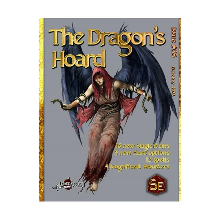 Dragon's Hoard - Issue #35, Dungeons & Dragons (5th Edition) - Dragon's Hoard (Legendary Games), мягкая обложка
Dragon's Hoard - Issue #35, Dungeons & Dragons (5th Edition) - Dragon's Hoard (Legendary Games), мягкая обложка