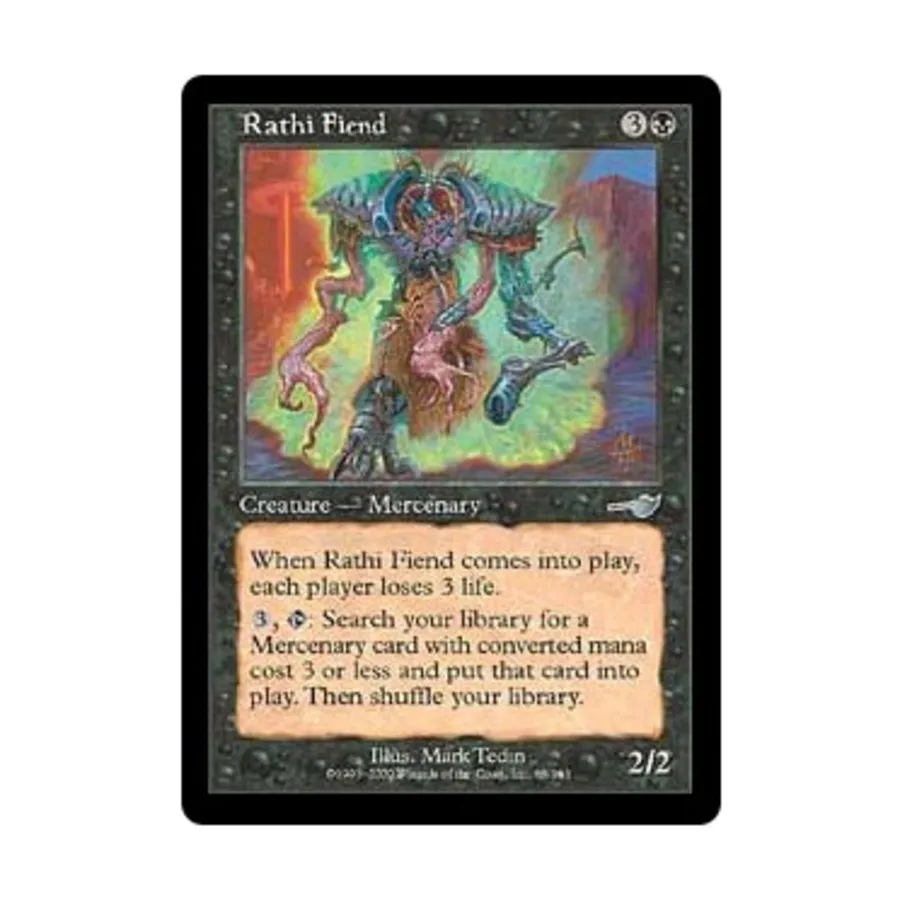 CCG Рати Дьявол (U), MTG - Nemesis
CCG Рати Дьявол (U), MTG - Nemesis