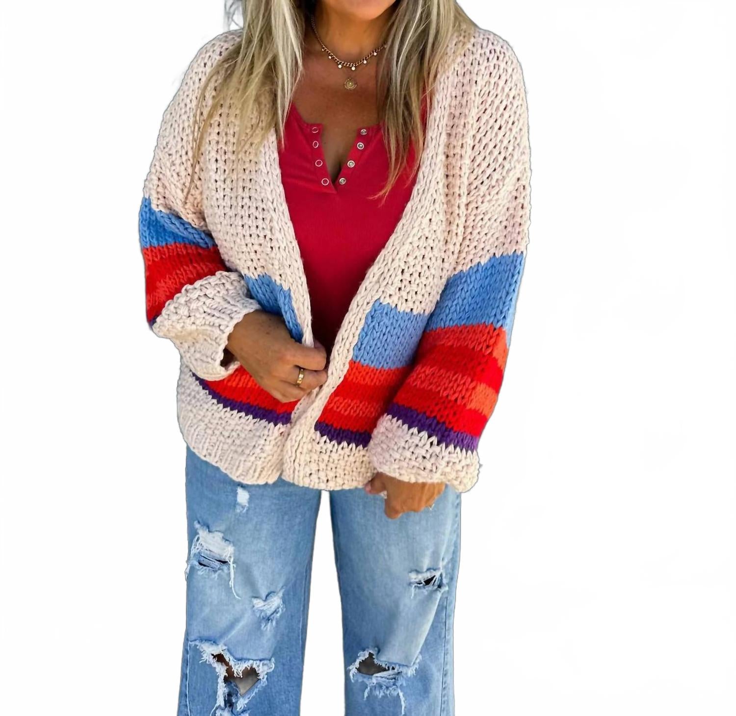 Красный кардиган с объемной вязкой BLAKELEY
Красный кардиган с объемной вязкой BLAKELEY