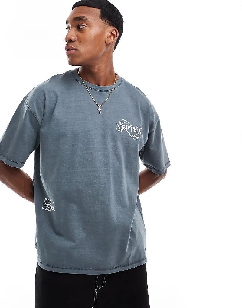 Футболка oversize из плотной ткани плотностью 220 г/м² цвета стирального угля с принтом спереди ASOS DESIGN
Футболка oversize из плотной ткани плотностью 220 г/м² цвета стирального угля с принтом спереди ASOS DESIGN