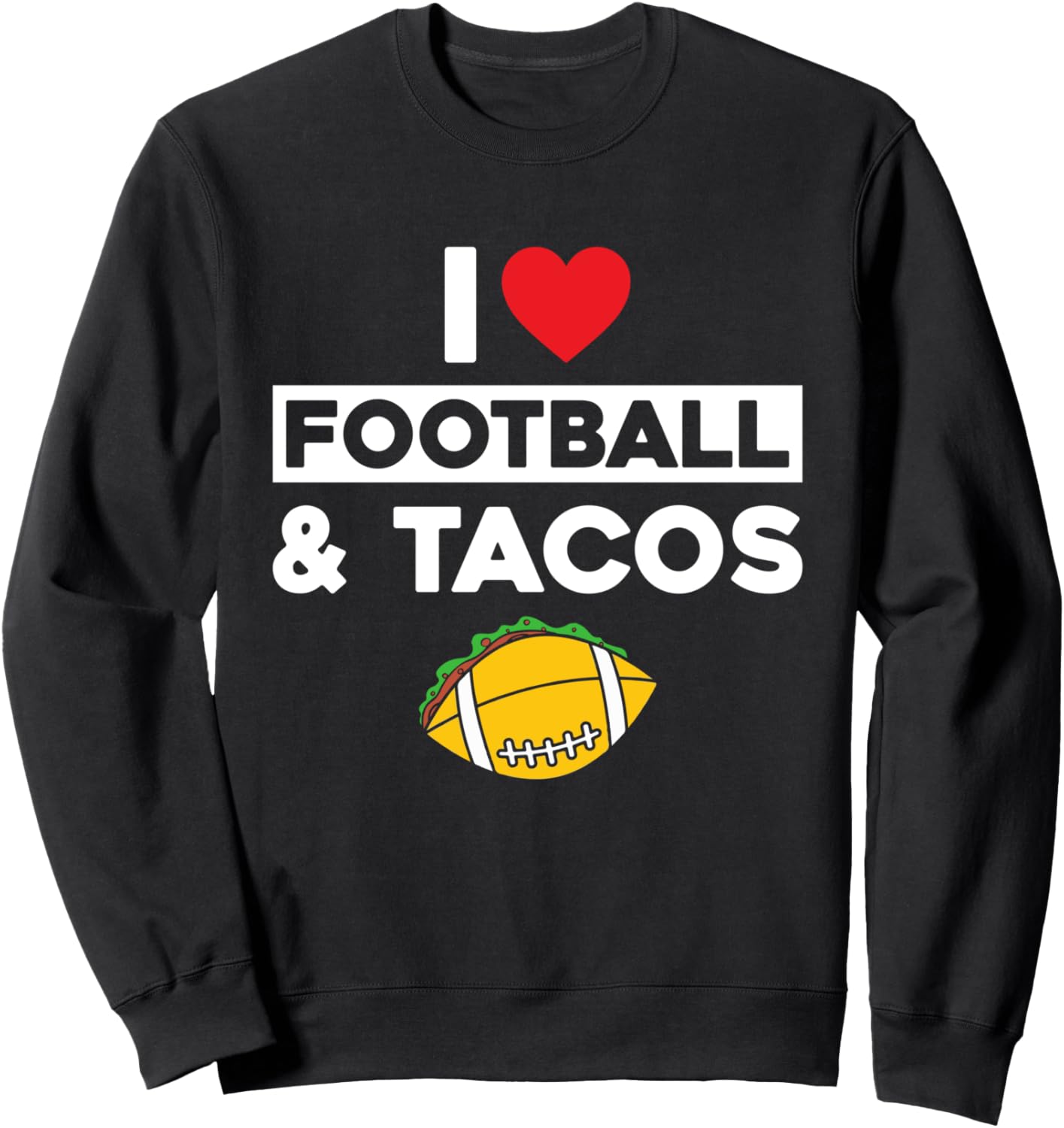 Я люблю футбол и тако - толстовка для любителей американского футбола American Football Player & American Football Lover, черный
Я люблю футбол и тако - толстовка для любителей американского футбола American Football Player & American Football Lover, черный
