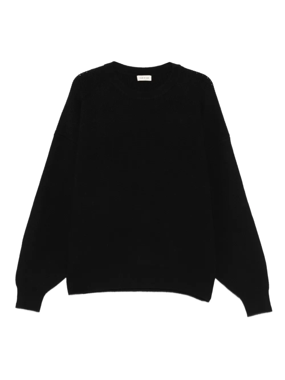 Шерстяной свитер с круглым вырезом Fear Of God, черный
Шерстяной свитер с круглым вырезом Fear Of God, черный