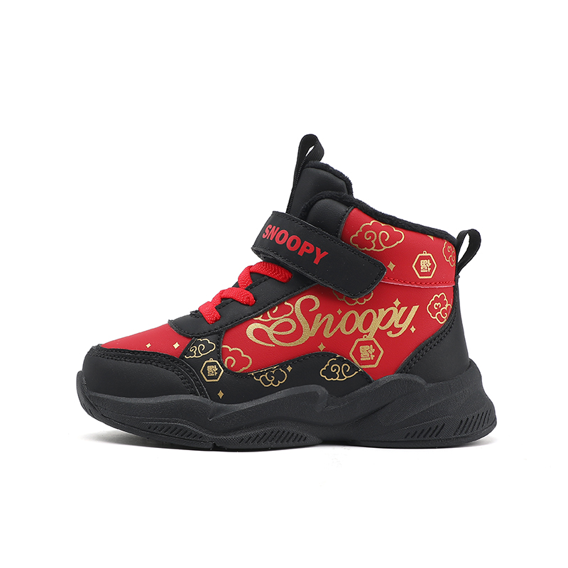 SNOOPY Нескользящие теплые высокие кроссовки для детей, красные, черные, для детей 3–7 лет
SNOOPY Нескользящие теплые высокие кроссовки для детей, красные, черные, для детей 3–7 лет