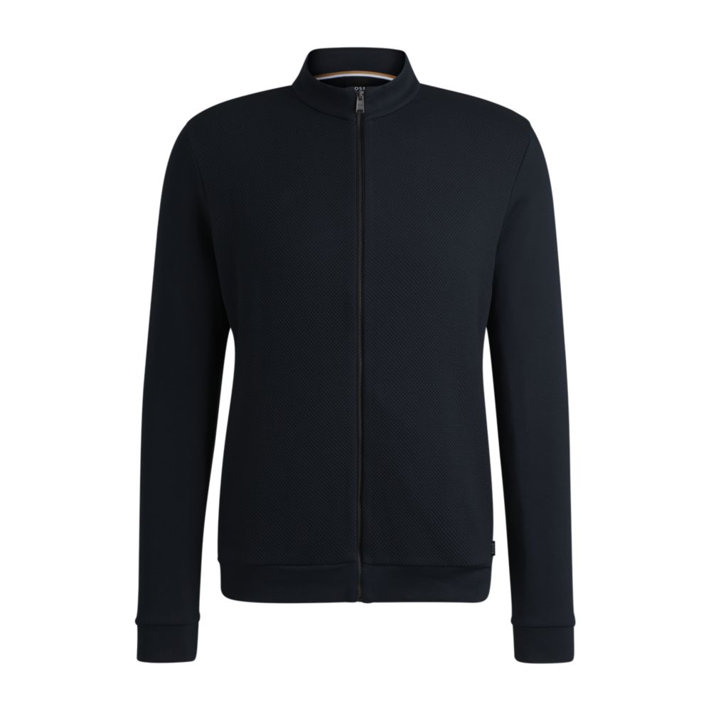 Свитшот из пима-хлопка на молнии со структурированной передней частью BOSS, темно-синий
Свитшот из пима-хлопка на молнии со структурированной передней частью BOSS, темно-синий