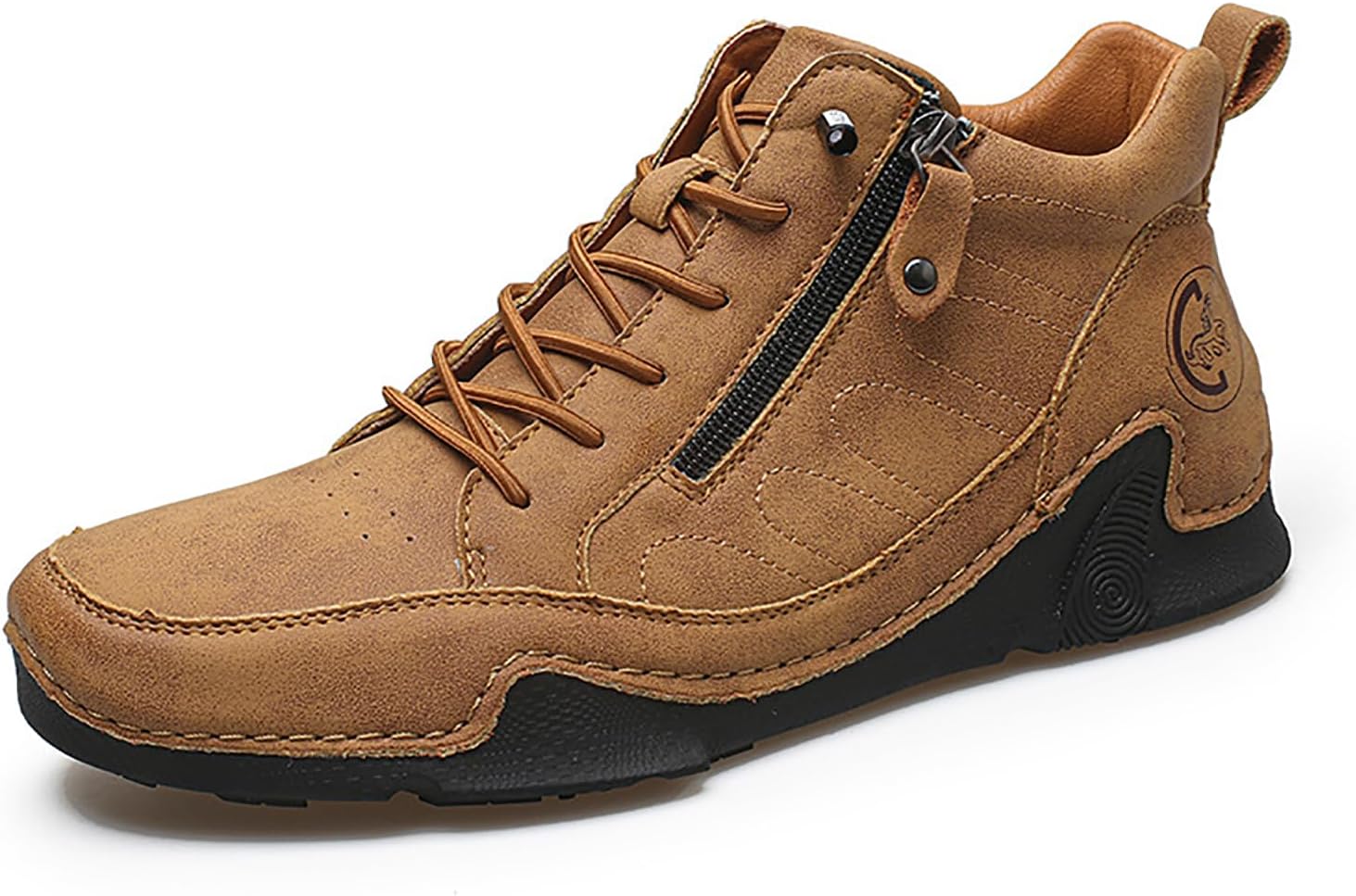 Мужские кожаные ручной работы ботинки Чука на щиколотку, модные с боковой молнией, средний верх, лоферы для улицы, повседневные, дышащие, противоскользящие, для вождения и прогулок Boegbnw, коричневый
Мужские кожаные ручной работы ботинки Чука на щиколотку, модные с боковой молнией, средний верх, лоферы для улицы, повседневные, дышащие, противоскользящие, для вождения и прогулок Boegbnw, коричневый