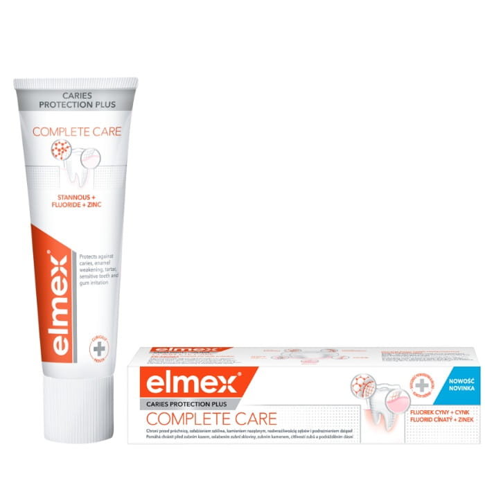 Elmex, Зубная паста, Caries Plus Complete Care, 75 мл
Elmex, Зубная паста, Caries Plus Complete Care, 75 мл