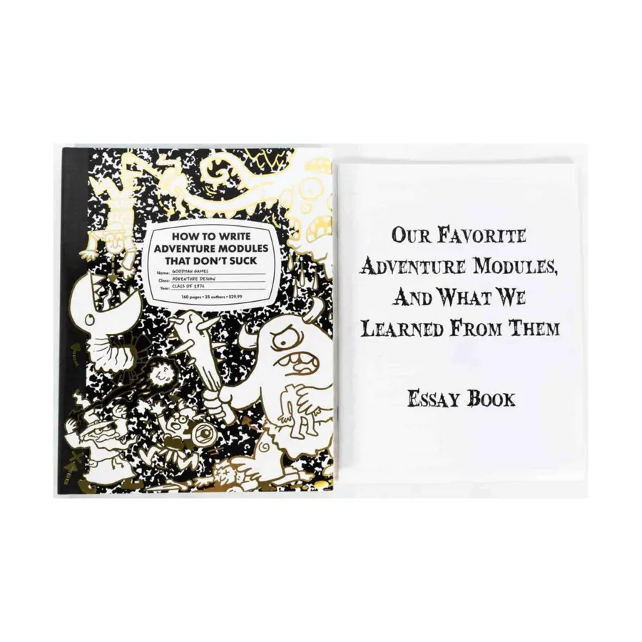 How to Write Adventure Modules that Don't Suck (Kickstarter Edition), Fantasy Supplements (System Neutral), твердый переплет
How to Write Adventure Modules that Don't Suck (Kickstarter Edition), Fantasy Supplements (System Neutral), твердый переплет