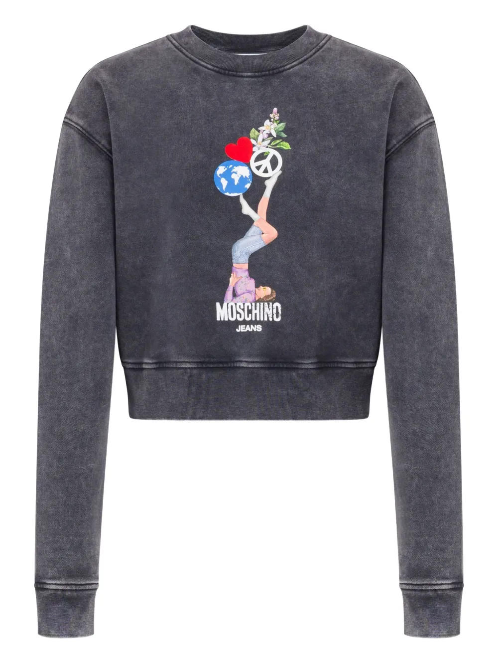 Толстовка с графичным принтом Moschino Jeans, синий
Толстовка с графичным принтом Moschino Jeans, синий