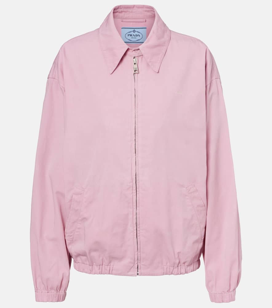 Хлопковая габардиновая куртка Prada, Pink
Хлопковая габардиновая куртка Prada, Pink