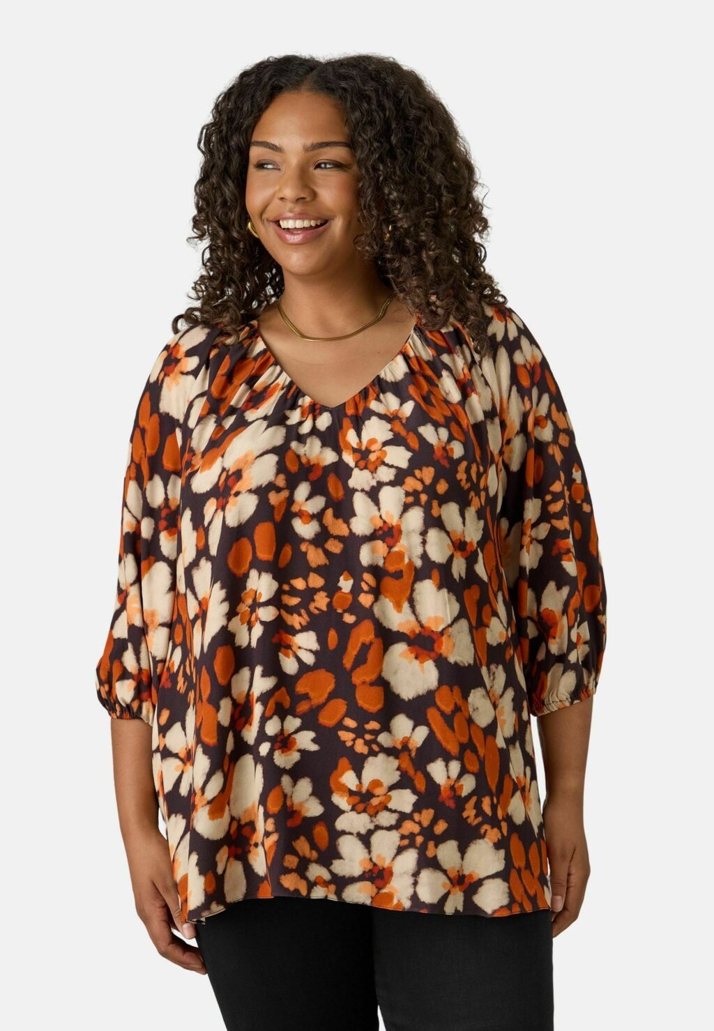 Блуза RUST FLORAL PRINT V-NECK Live Unlimited London, черный
Блуза RUST FLORAL PRINT V-NECK Live Unlimited London, черный